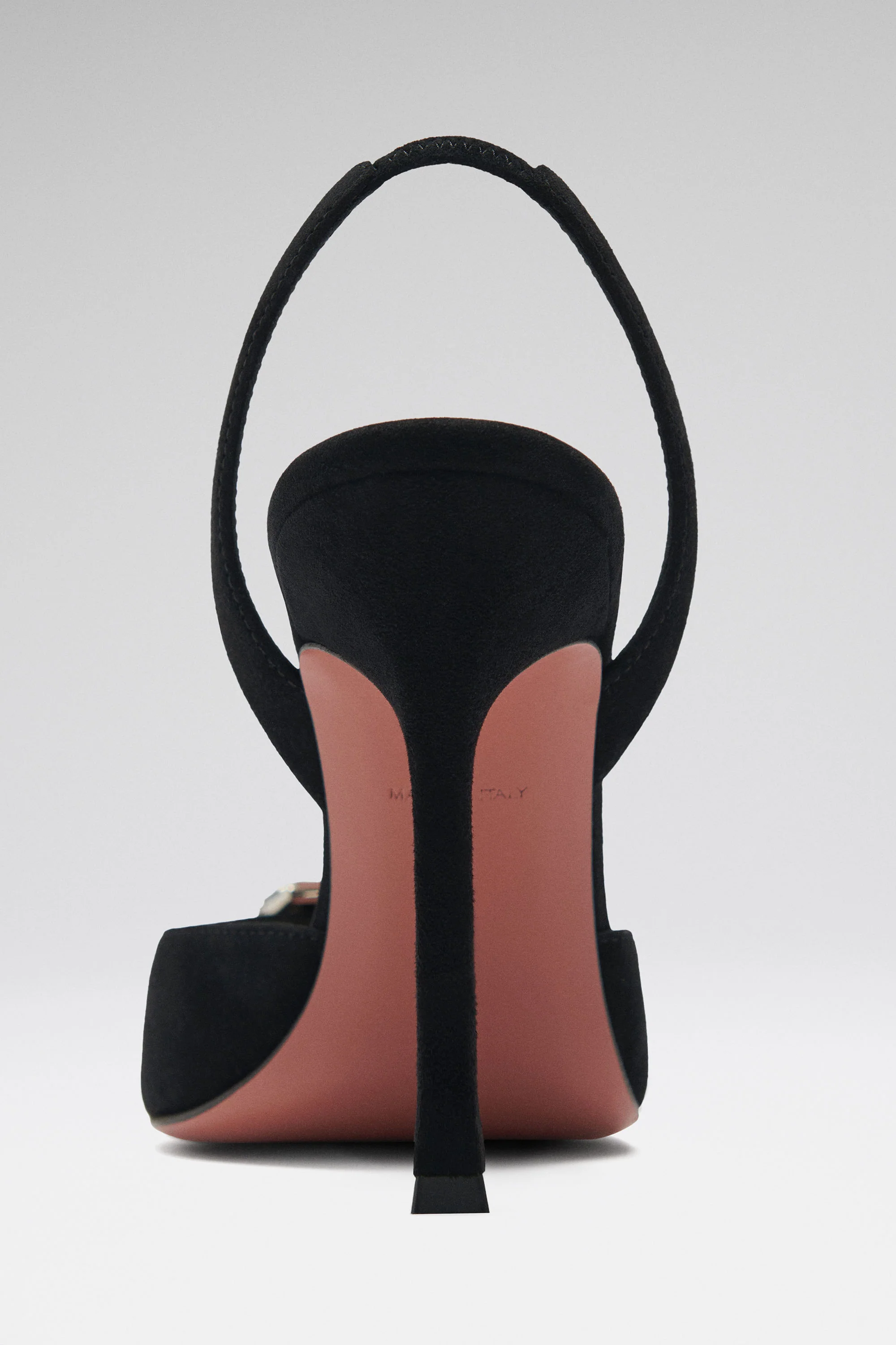 Camelia Sling 105 Black Suede - Image 3